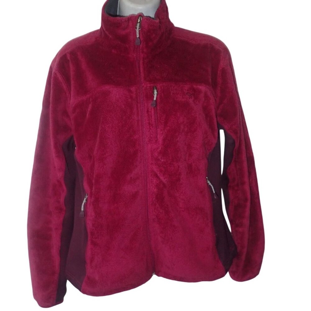 Mountain Hardwear Fleece zip Jacket Women M Pink Soft Outdoor Gorpcore‎